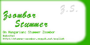 zsombor stummer business card